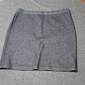 Loft herringbone gray skirt